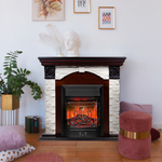 Каминокомплект Real Flame Dublin Lux AO с очагом Majestic Lux Black RC