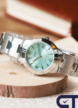 Casio LTP-1241D-3A — женские часы с зелёным циферблатом и датой