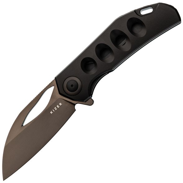 Цена наСкладной нож Kizer Hawk, сталь M390, рукоять титан, черный
