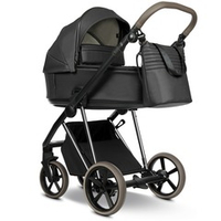 Roan Коляска 2 в 1 Sol Leather Woodland Gray Nickel Cappuccino