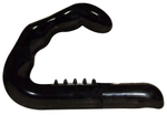 Чёрный стимулятор простаты Ebony Prostate Massager (Цвет: черный)