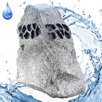 Камень акустический Steam & Water, со встроенным динамиком для ландшафта и ландшафтного дизайна серый.