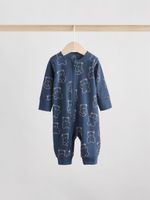 Комбинезон / Cлип для малышей Next F13-452, 3 шт., Бежевый, Синий