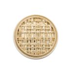 Пуговицы металл на ножке 24L=15 мм, Gold (золотой), 10 шт, MP06