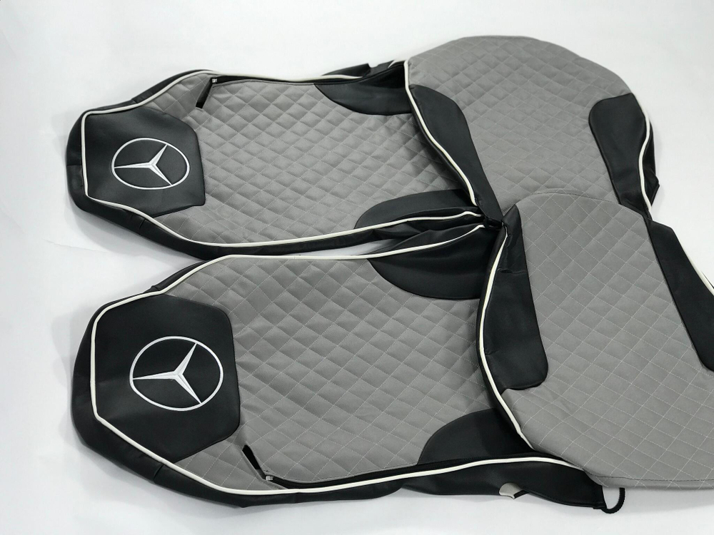 Чехлы Премиум стеганные кожаные MERCEDES MP2/MP3 2004-2013 MR41