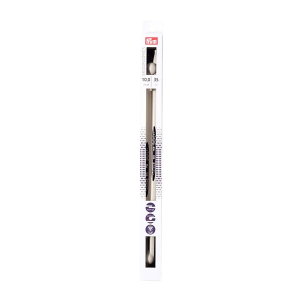 Спицы прямые ⌀10.0 мм, 35 см, 2 шт, Prym Ergonomics 190363