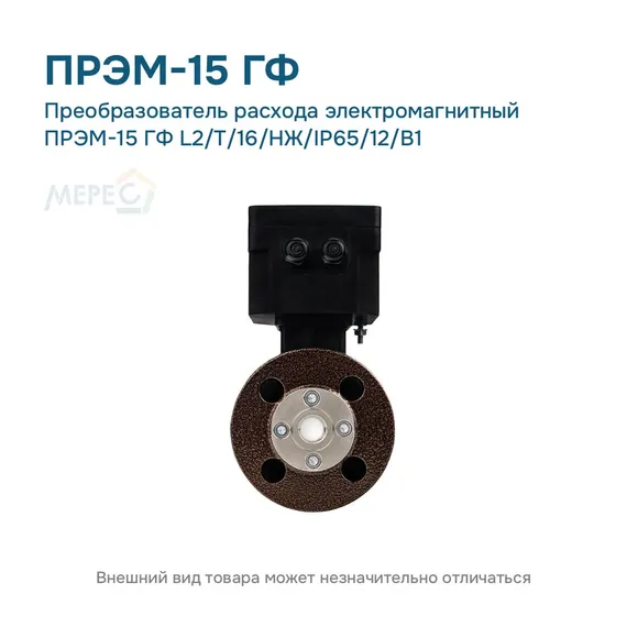 Преобразователь расхода электромагнитный ПРЭМ-15 ГФ L2/T/16/НЖ/IP65/12/B1