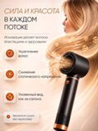 Фен для волос 1000 Вт, скоростей 3, кол-во насадок 5, черный Styling comb 5 in 1