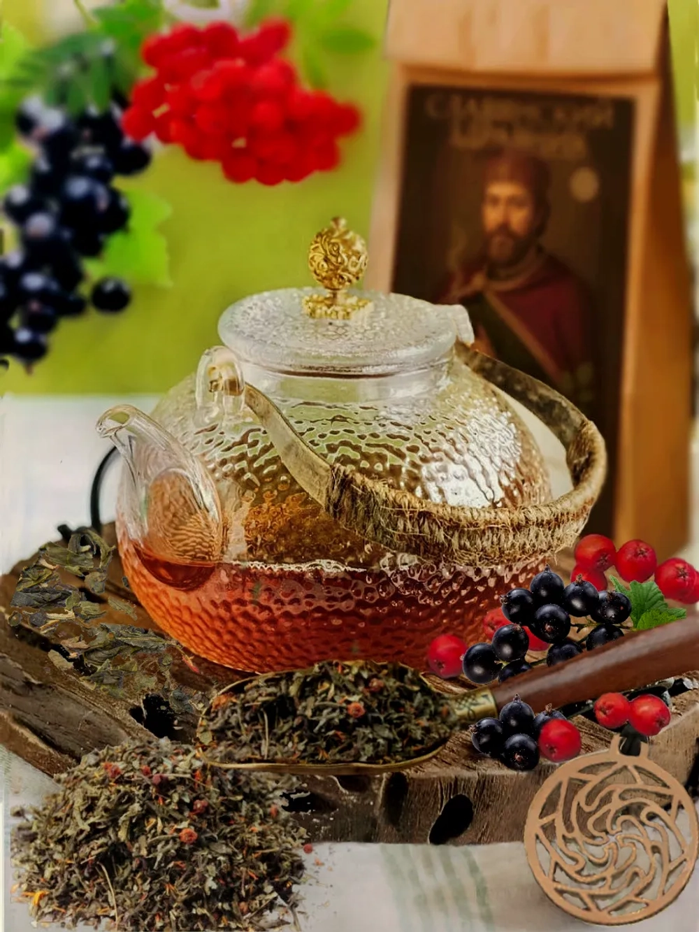 Чай подарочный зеленый "Иван Калита" 100 гр