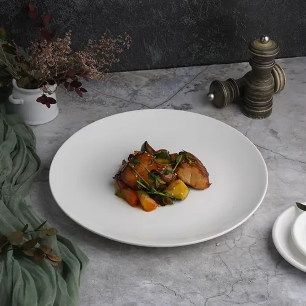 Тарелка d 31 см h1,5 см без борта белая фарфор P.L. Proff Cuisine [3]