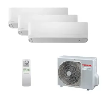 Мультисплит система на 3 комнаты Toshiba RAS-B05CKVG-EE x 2 + RAS-B07CKVG-EE / RAS-3M18G3AVG-E
