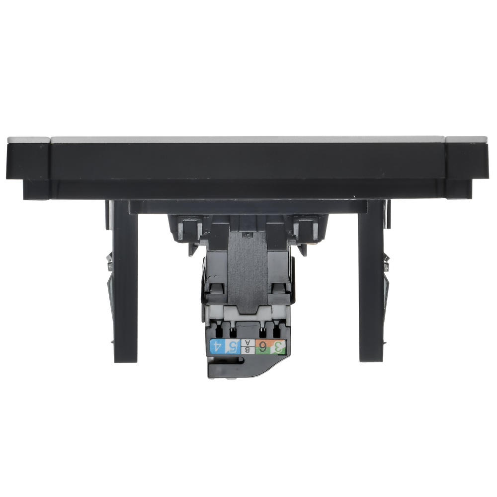 FORTE&PIANO Розетка компьютерная RJ45 кат.5E FP732M металл никель IEK