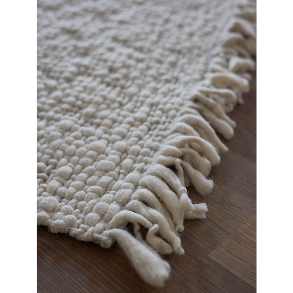 Ковер из буклированной новозеландской шерсти из коллекции Ethnic, 60х90 см