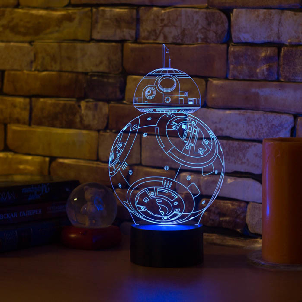 3Д-светильник "Робот BB-8"