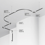 Трек накладной Maytoni Technical Busbar trunkings Levity TRX184-111B-1