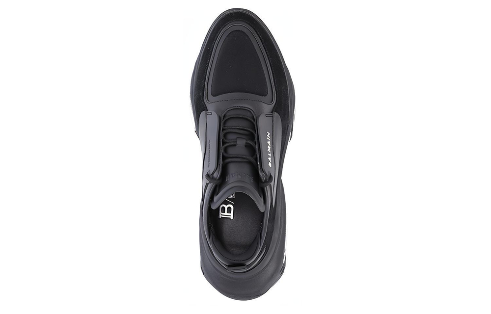 BALMAIN Leather Low top Chunky Sneakers Men"s Black
