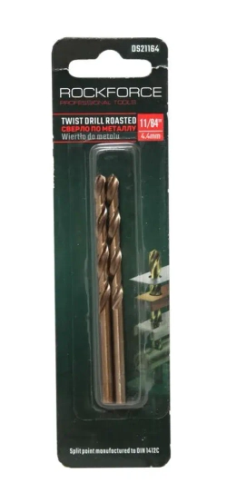 Сверло по металлу 3.5мм HSS+Co(2шт), в блистере RockForce##Rock FORCE RF-DS235H