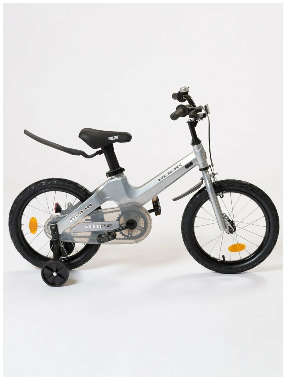 Детский велосипед Rook Hope 18" (Возраст: 5-7 лет (Рост: 110-120 см), Цвет: серебристый)