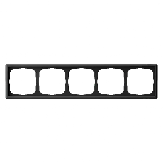 Рамка пластиковая на 5 постов универсальная Systeme Electric ArtGallery Карбон GAL001005