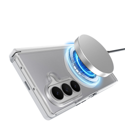Противоударный чехол серого цвета с MagSafe и поворотной подставкой для Samsung Galaxy Z Fold 8 Ultra, серия Kind Series Case от Dux Ducis