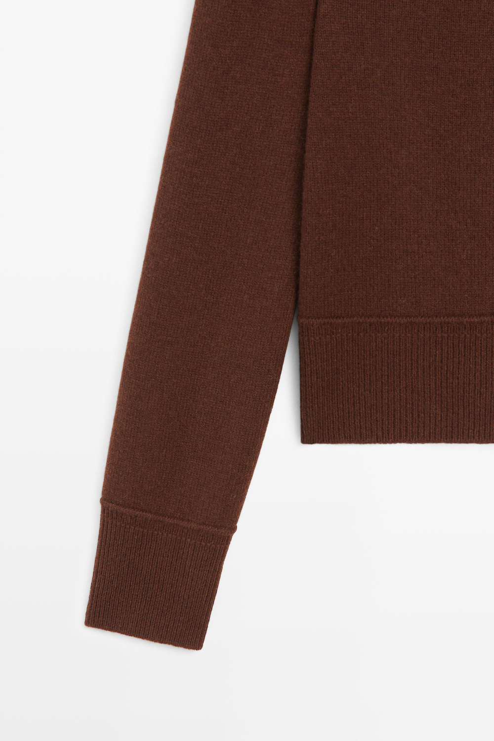 Massimo Dutti Короткий кардиган из 100% шерсти, гранатовый