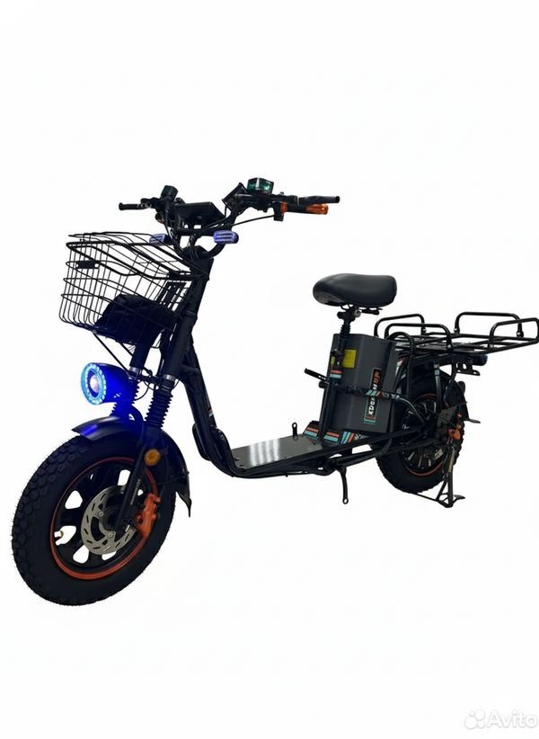 Электровелосипед WENBOX W33 1200W (60V/30Ah) без амортизаторов, маленький дисплей фото №1