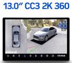 Магнитола для Honda Civic 8 хэтчбэк 2006-2011 левый руль - Teyes CC3-2K-360 монитор 13" 2K QLED на Android 10, Быстрая, CarPlay, 4G SIM-слот, 4 камеры в комплекте
