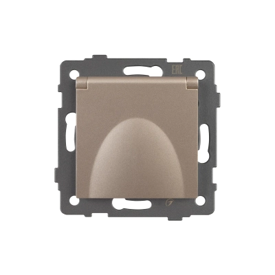 Механизм розетки влагозащищённый SCT-MCP-PL-GD-V (250V, 16A) (Arlight, -)