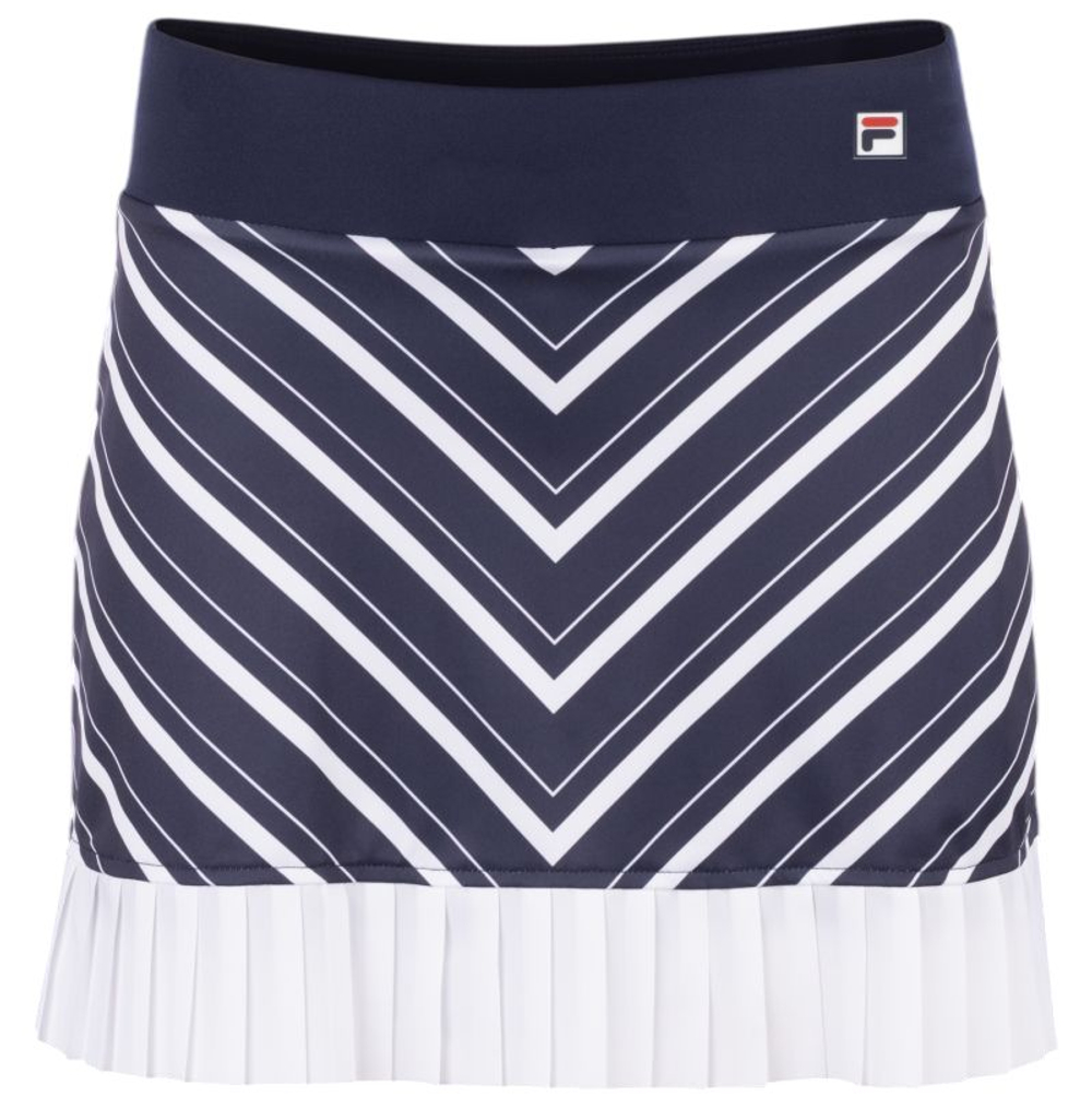 Женская теннисная юбка Fila Liyana - white/navy