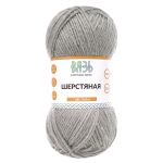 Пряжа Вязь Шерстяная / уп.3 мот. по 100 г, 165 м, 13 светло-серый
