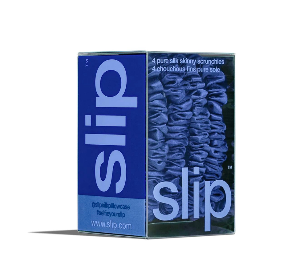Набор узких резинок для волос из 100% шелка Slip Silk WILDFLOWER