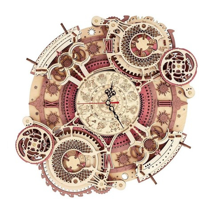 Деревянный конструктор Часы Zodiac Wall Clock LC601 (ROKR)