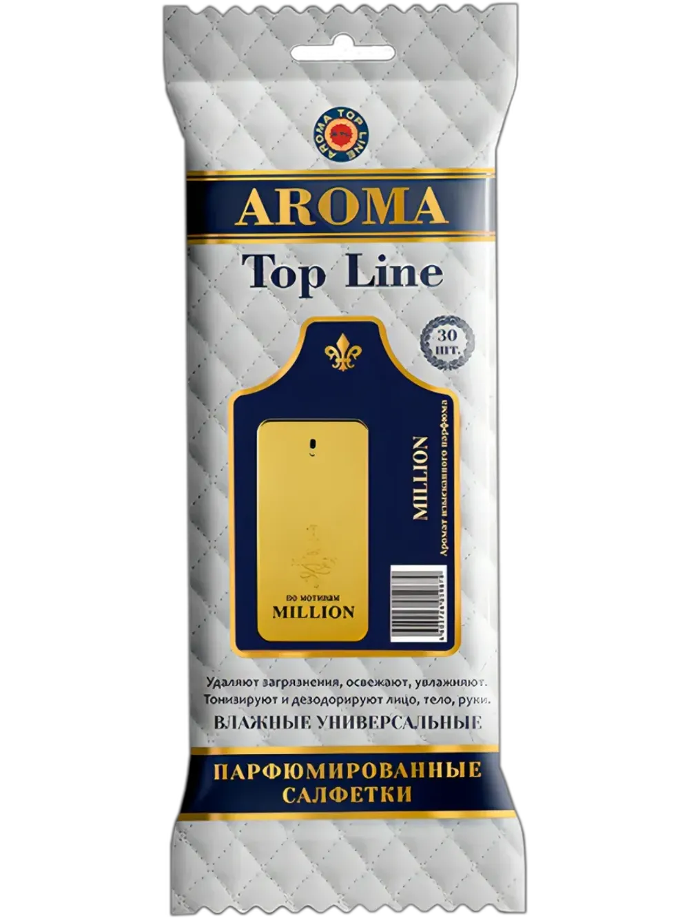 Влажные парфюмированные салфетки Aroma Top Line по мотивам Million