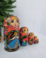 Матрешка Сказка 15см 5 мест