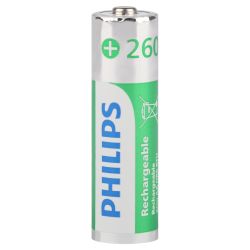 Аккумуляторы NiMH (никель-металлгидридные) Philips R6B4RTU260/51 АА 1,2v 4 шт. HR6-4BL 2600mAh (4/48/192/13824) | Philips
