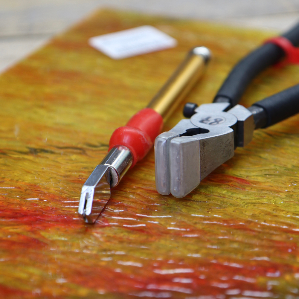 Цветное стекло Juying Stained Glass желтый лист размером 26 х 30 см ArtWorker