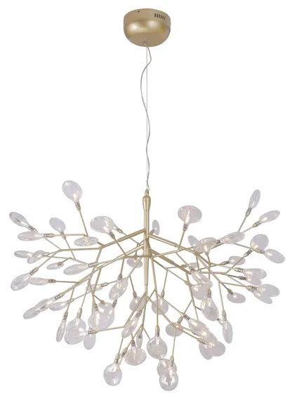 Подвесная люстра EVITA EVITA SP63 GOLD/TRANSPARENT Crystal Lux