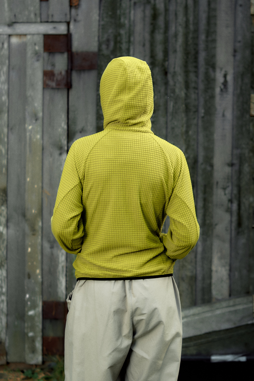Худи Called a Garment Grid-Tex Hoodie "Golden Olive"