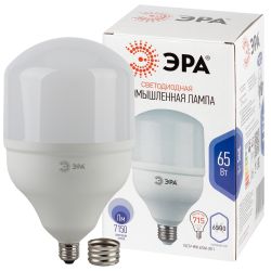 Лампа светодиодная POWER ЭРА STD LED T140-65W-6500-E27/E40 65Вт колокол холодный дневнoй свет Е27/Е40 | Лампы cветодиодные POWER