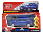 Модель ин. мет. "Nissan Qashqai" 12см. открыв. двери, синий. коробка QASHQAI-BU (Технопарк)