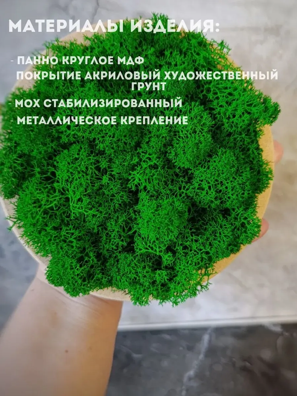 Панно из мха набор набор 3 шт.