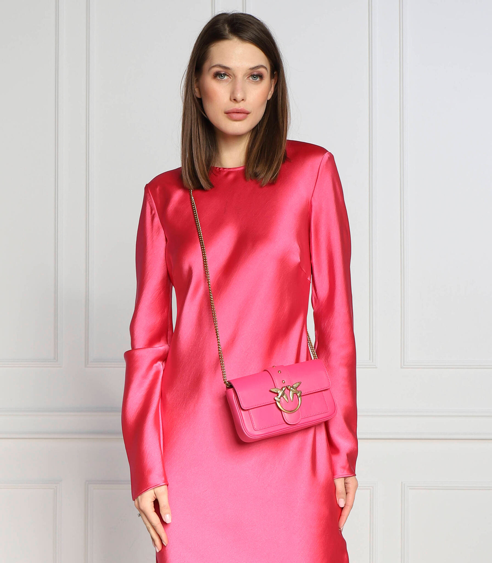 Кожаная сумка через плечо LOVE ONE POCKET C Pinko - розовый(100061 A0F1)