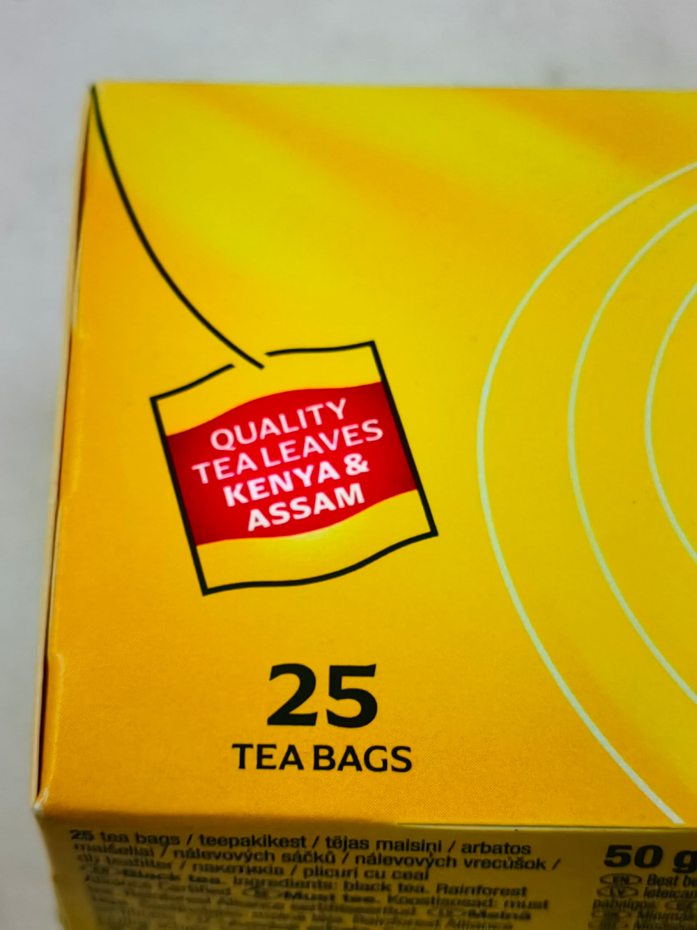 Чай черный Lipton Yellow Label, 25 пакетиков, 50 г