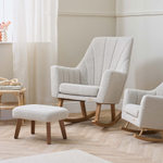 Кресло-качалка Tutti Bambini Jonah Luxe с пуфом для ног Mushroom