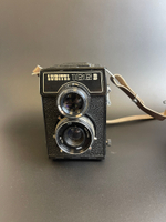 Фотоаппарат "Любитель-166 В" в чехле, металл, стекло, ЛОМО (Ленинградское оптико-механическое объединение), СССР, 1976-1996 гг. в чехле