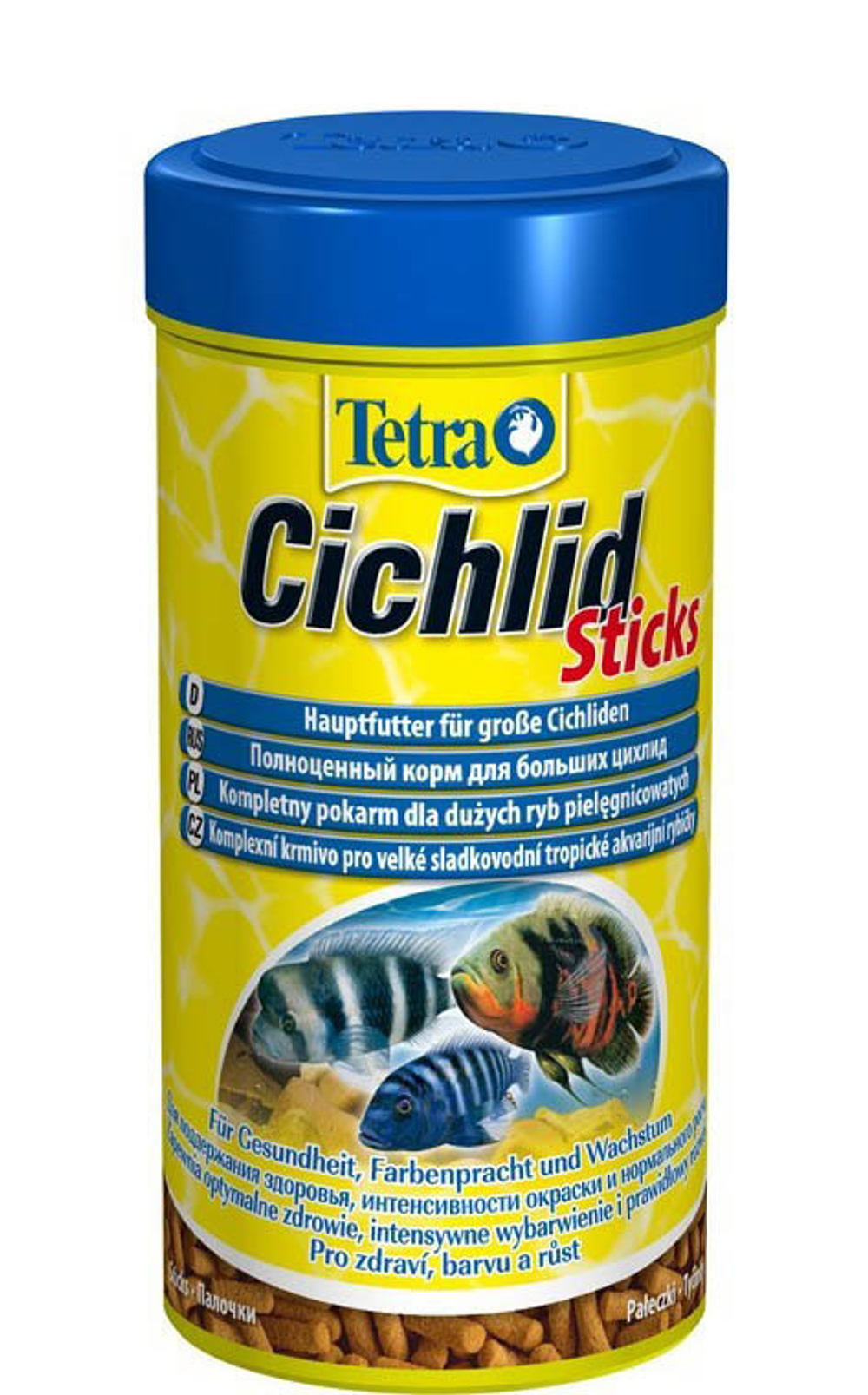 Корм для рыб TetraCichlid Sticks, для цихлид в палочках 250 мл.