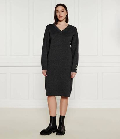 Хлопковое платье DKNY - серый(D2G4A160)
