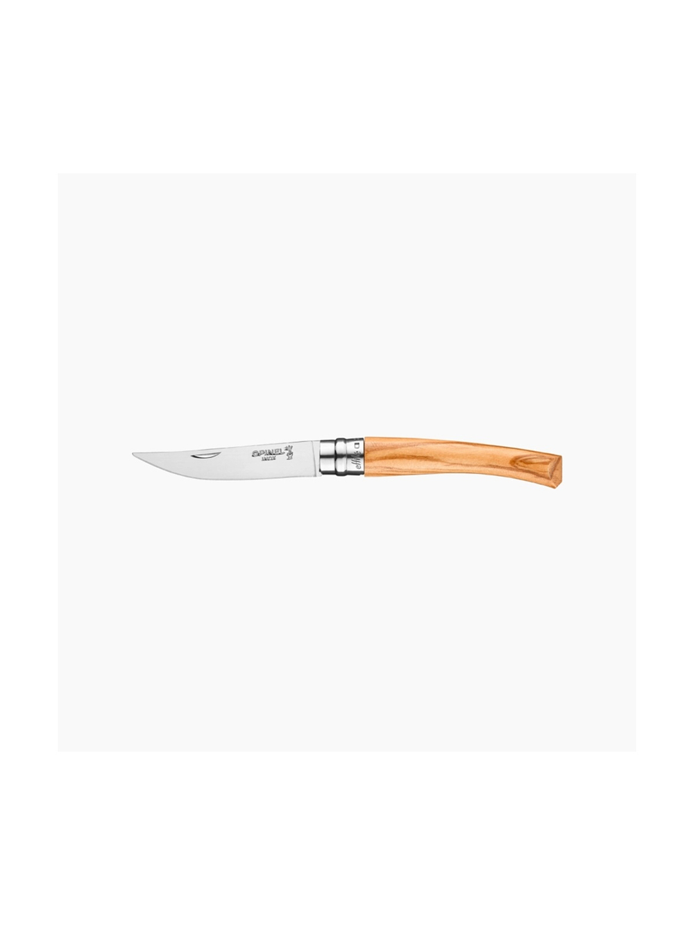Нож филейный Opinel №8, нержавеющая сталь, рукоять оливковое дерево