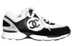 CHANEL Logo Sneaker "Black White"