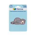 Патч (аппликация самоклеящаяся) №02, 1 шт, 01-201 Ленивец 2.9х5.8 см, Gamma ETR